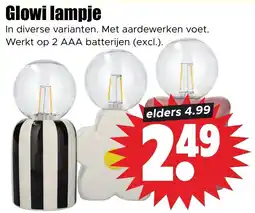 Dirk Glowi lampje aanbieding