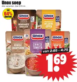 Dirk Unox Soep aanbieding