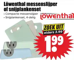 Dirk löwenthal messenslijper of snijplankenset aanbieding