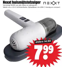 Dirk Nexxt huismijtstofzuiger aanbieding