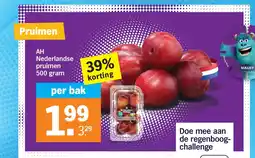 Albert Heijn AH Nederlandse pruimen aanbieding