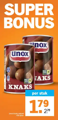 Albert Heijn Unox Knaks aanbieding