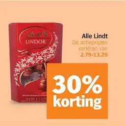 Albert Heijn Alle Lindt aanbieding