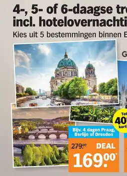 Albert Heijn 4-, 5- of 6-daagse trektocht incl. hotelovernachting aanbieding