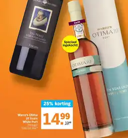 Albert Heijn Warre's Otima 10 Years White Port aanbieding