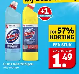 Hoogvliet Alle Glorix toiletreinigers aanbieding