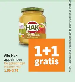 Albert Heijn Alle Hak appelmoes aanbieding