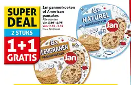 Hoogvliet Alle Jan pannenkoeken of American pancakes aanbieding