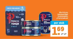Albert Heijn Alle Princes tonijnstukken of horsmakreel aanbieding