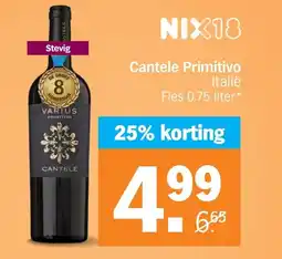 Albert Heijn Cantele Primitivo aanbieding
