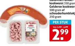 Hoogvliet Zandyliet Gelderse kookworst aanbieding