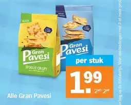 Albert Heijn Alle Gran Pavesi aanbieding
