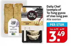 Hoogvliet Alle loempia of Ta-Tung gyoza of siao long pao aanbieding