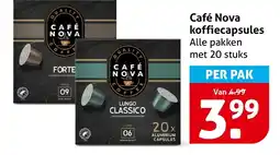 Hoogvliet Alle Café Nova koffiecapsules aanbieding