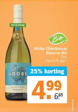 Albert Heijn Adobe Chardonnay Reserva Bio aanbieding
