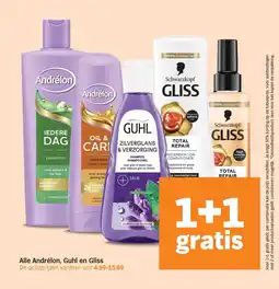 Albert Heijn Alle Andrélon Guhl en Gliss aanbieding