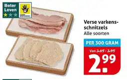 Hoogvliet Alle verse varkens-schnitzels aanbieding