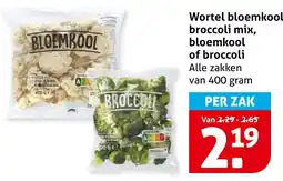 Hoogvliet Alle Wortel bloemkool broccoli mix, bloemkool of broccoli aanbieding