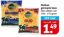 Hoogvliet Alle Melkan geraspte kaas aanbieding