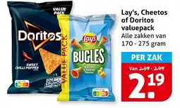 Hoogvliet Alle Lay's, Cheetos of Doritos valuepack aanbieding