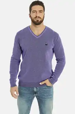 Wehkamp Jan Vanderstorm gemêleerde trui Plus Size KEIMO paars aanbieding