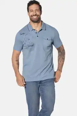 Wehkamp Jan Vanderstorm loose polo lichtblauw aanbieding