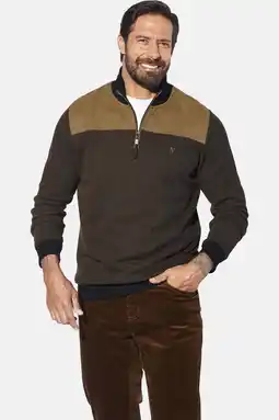 Wehkamp Jan Vanderstorm +FIT Collectie gebreide trui meerkleurig MAGNUSGARD Plus Size zwart aanbieding