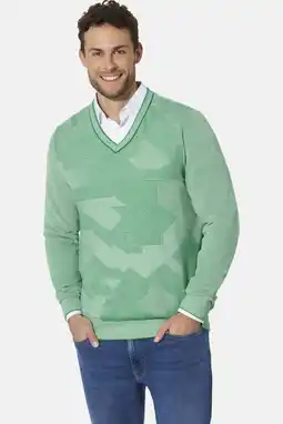 Wehkamp Babista DANDORO katoenen regular fit gebreide trui Plus Size - groen aanbieding