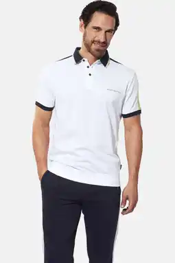 Wehkamp Babista regular fit polo Plus Size - wit aanbieding