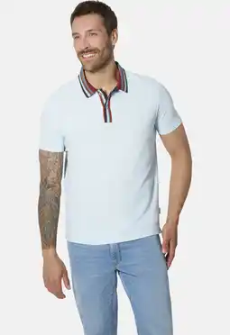 Wehkamp Babista regular fit polo Plus Size - lichtblauw aanbieding