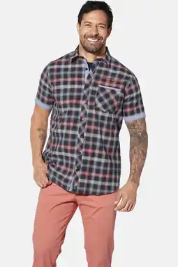 Wehkamp Jan Vanderstorm casual overhemd donkerblauw aanbieding