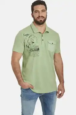 Wehkamp Jan Vanderstorm loose polo groen aanbieding