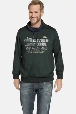 Wehkamp Jan Vanderstorm +FIT Collectie sweater SVERRE donkergroen aanbieding