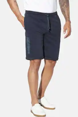 Wehkamp Jan Vanderstorm loose sweatshort ANDERTAN Plus Size donkerblauw aanbieding
