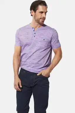 Wehkamp Babista regular fit gemêleerd T-shirt Plus Size - lila aanbieding