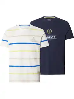 Wehkamp Babista regular fit T-shirt Plus Size met logo (set van 2) aanbieding