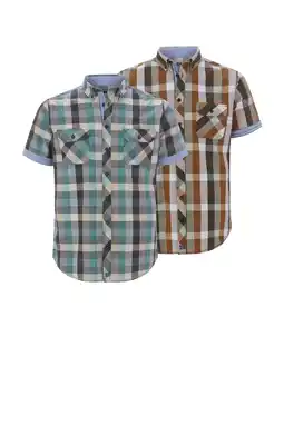 Wehkamp Jan Vanderstorm casual overhemd GJELLE Plus Size - (set van 2) aanbieding