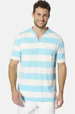 Wehkamp Babista regular fit gestreept T-shirt Plus Size - turquoise aanbieding