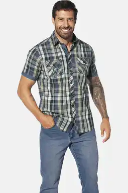 Wehkamp Jan Vanderstorm casual overhemd groen aanbieding