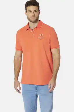 Wehkamp Babista regular fit polo met print Plus Size - oranje aanbieding