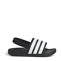 Wehkamp adidas Sportswear Adilette Estrap badslippers met hielbandje zwart/wit aanbieding