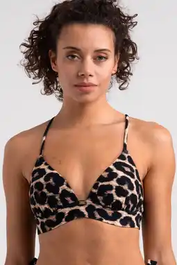 Wehkamp Sam Friday voorgevormde triangel bikinitop Drift bruin aanbieding