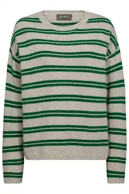Wehkamp Mos Mosh wollen trui groen fijn gebreid aanbieding