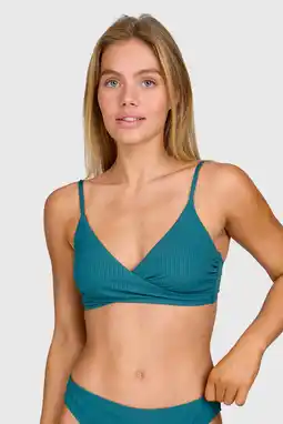 Wehkamp Brunotti voorgevormde bikinitop Diamia petrol aanbieding
