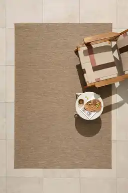 Wehkamp NOUS Living binnen- en buitenvloerkleed bruin (230x160 cm) aanbieding