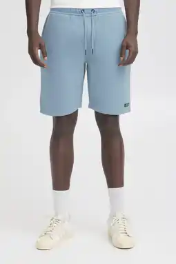 Wehkamp Blend regular sweatshort lichtblauw aanbieding