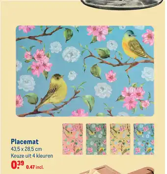 Makro Placemat aanbieding