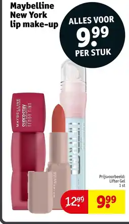 Kruidvat Maybelline New York lip make-up aanbieding