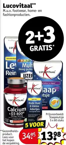 Kruidvat Lucovitaal Calcium & D3 800IE aanbieding