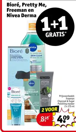 Kruidvat Bioré, Pretty Me, Freeman en Nivea Derma aanbieding